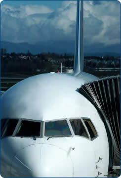 Airplane at a Canadian Airport